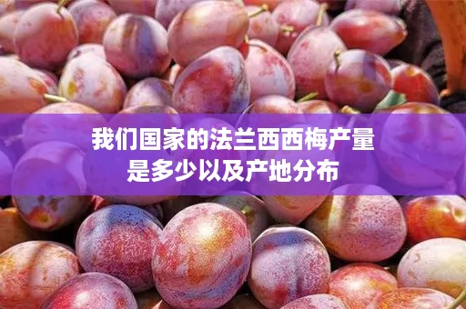 ﻿我们国家的法兰西西梅产量是多少以及产地分布