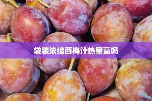 袋装浓缩西梅汁热量高吗