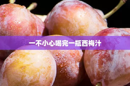 一不小心喝完一瓶西梅汁