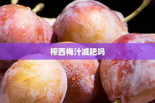 榨西梅汁减肥吗