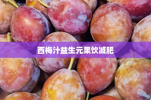 西梅汁益生元果饮减肥