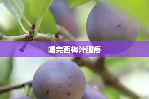 喝完西梅汁腿疼