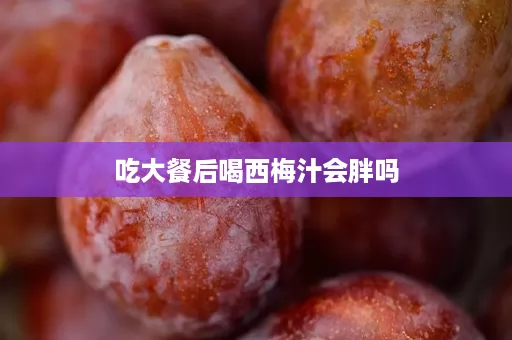 吃大餐后喝西梅汁会胖吗
