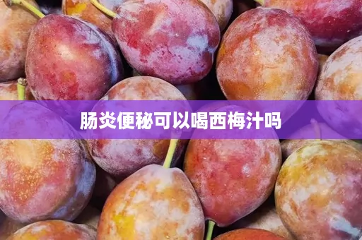 肠炎便秘可以喝西梅汁吗