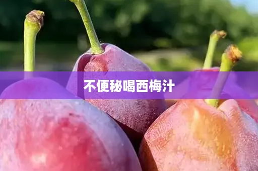 不便秘喝西梅汁