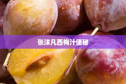 张沫凡西梅汁便秘