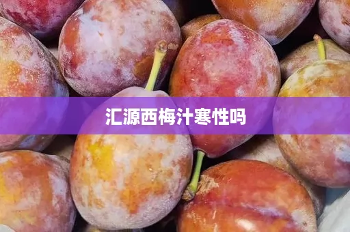 汇源西梅汁寒性吗