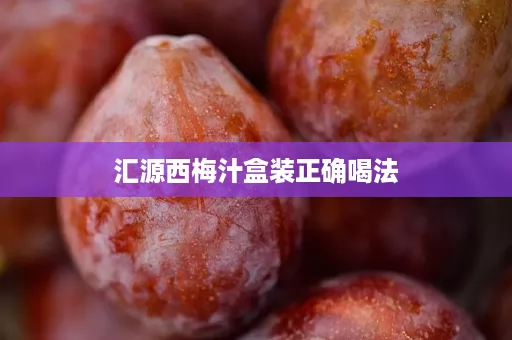 汇源西梅汁盒装正确喝法