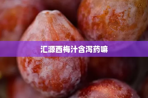汇源西梅汁含泻药嘛