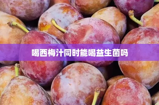 喝西梅汁同时能喝益生菌吗