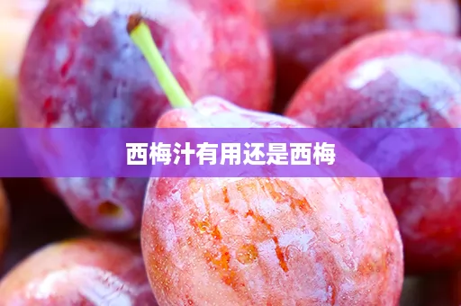 西梅汁有用还是西梅