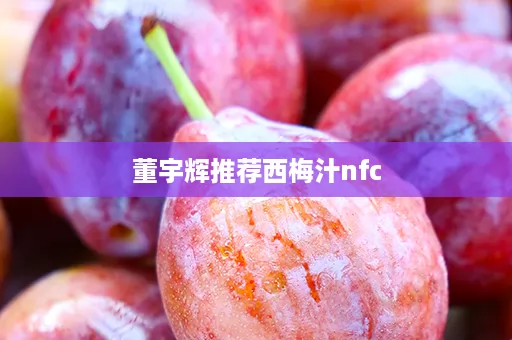 董宇辉推荐西梅汁nfc