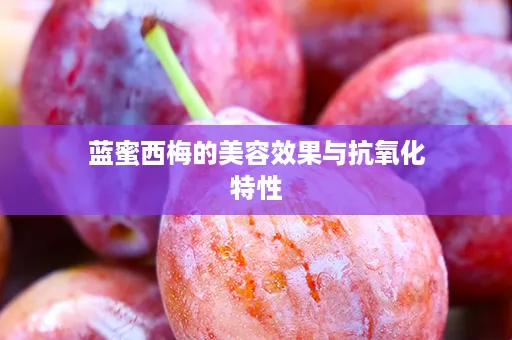 蓝蜜西梅的美容效果与抗氧化特性