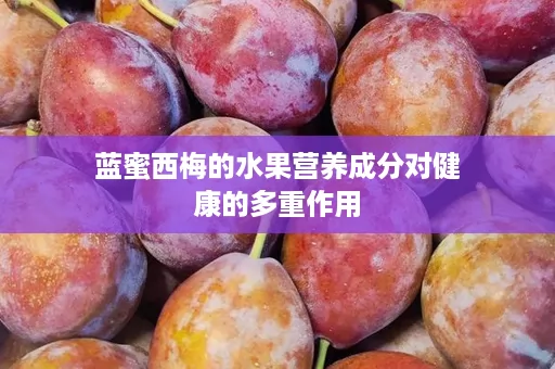 蓝蜜西梅的水果营养成分对健康的多重作用