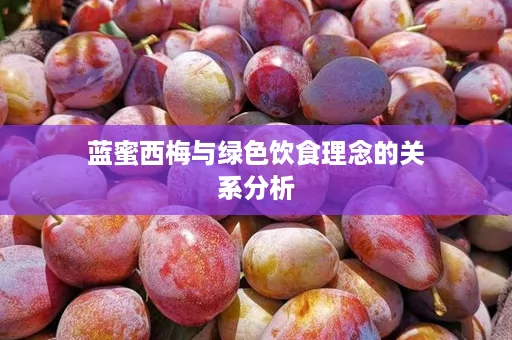 蓝蜜西梅与绿色饮食理念的关系分析