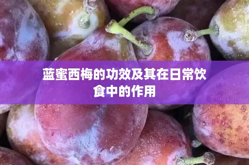 蓝蜜西梅的功效及其在日常饮食中的作用